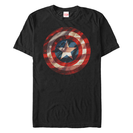 Men's Marvel Flag Shield T-Shirt