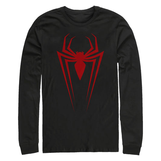 Men's Marvel Long Spider Long Sleeve T-Shirt